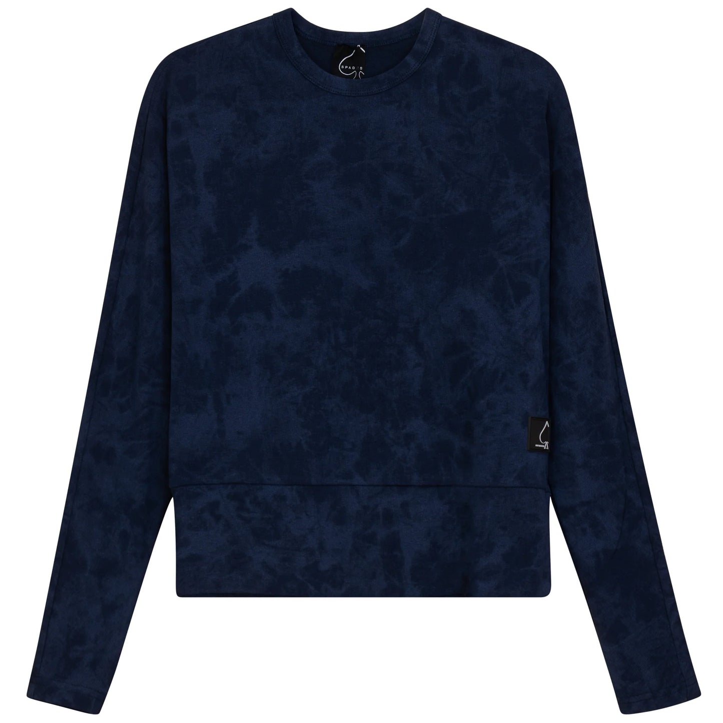 Spades Navy Dolman Acid Wash Top SB5CM1456T
