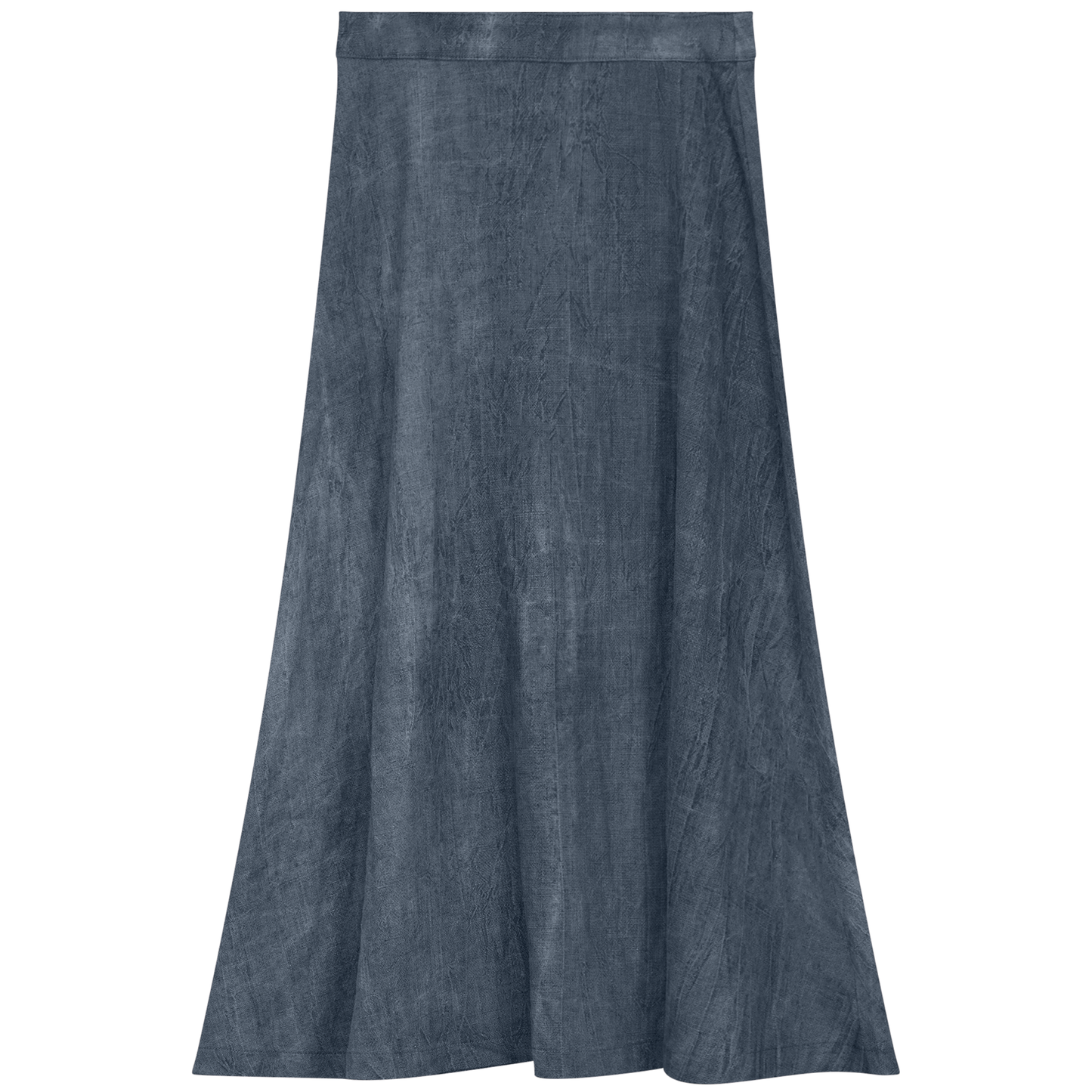 Ginger Denim Ruffle Midi Skirt SB5CPT7182