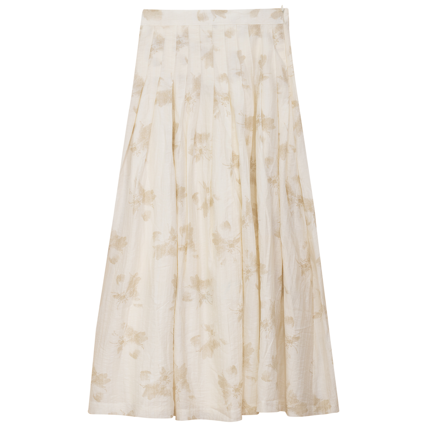 Aspect Off White Midi Pleated Skirt SB5CPT7184S