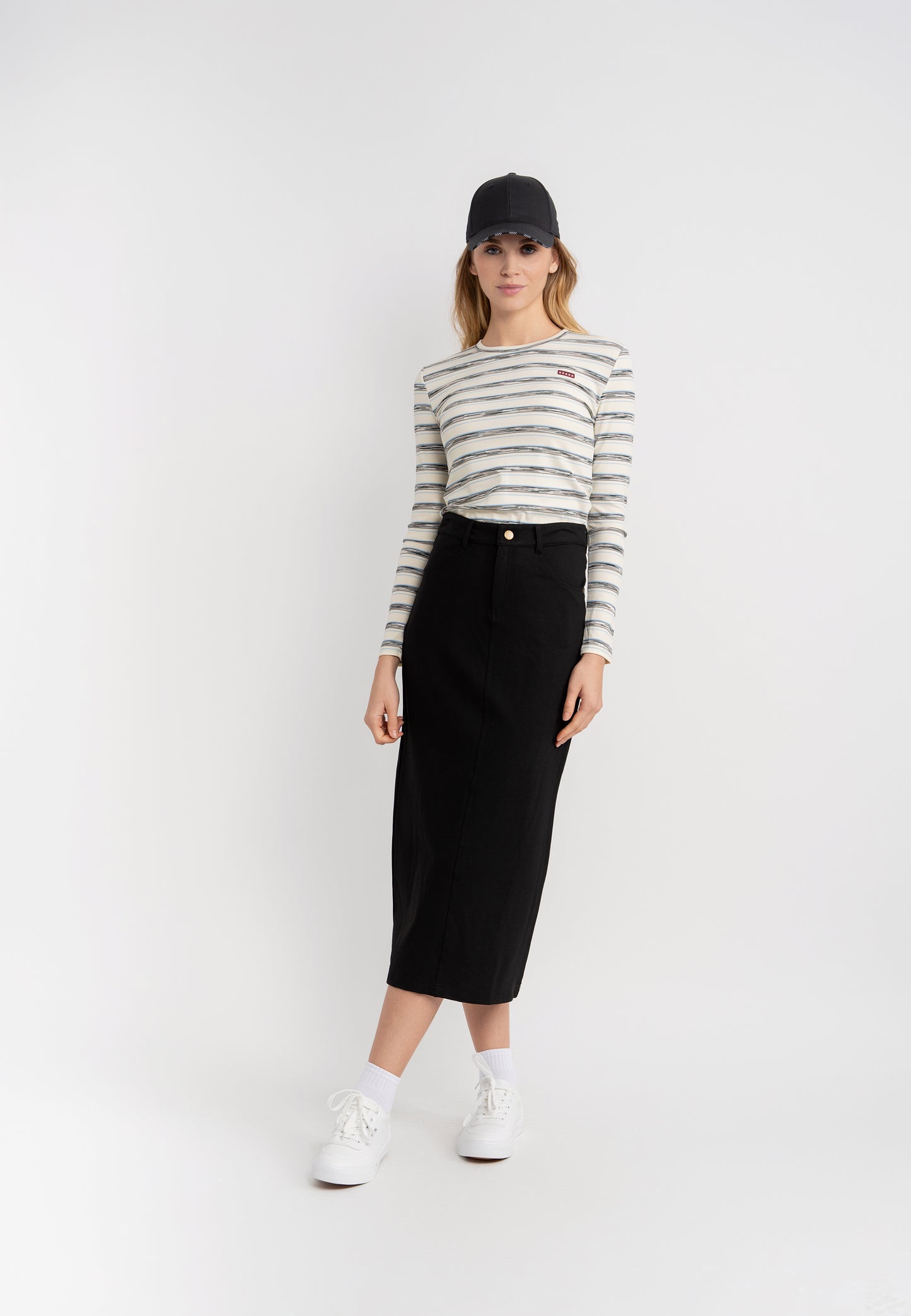 Aspect Black Ponte Long Skirt SB5CPT7187