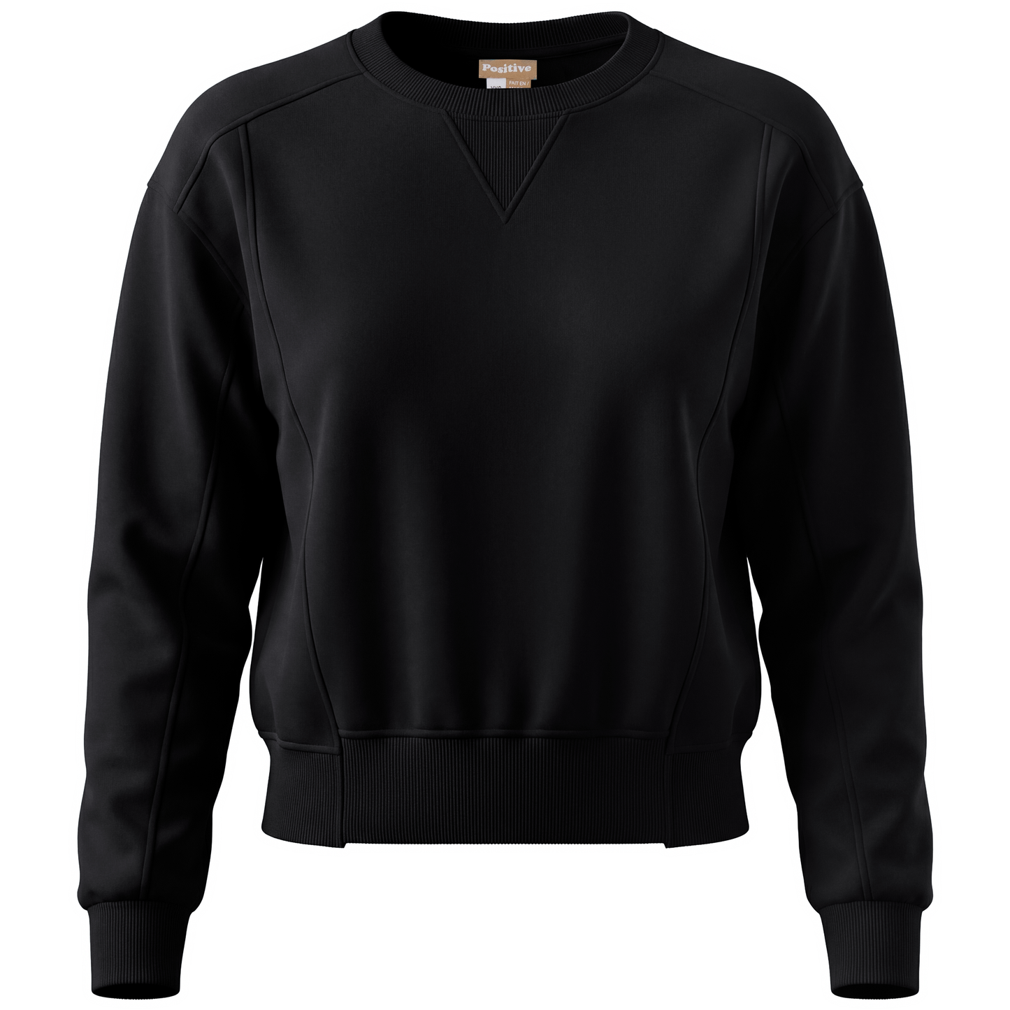 Positive Black Hi Low Sweatshirt SB6CM1890T