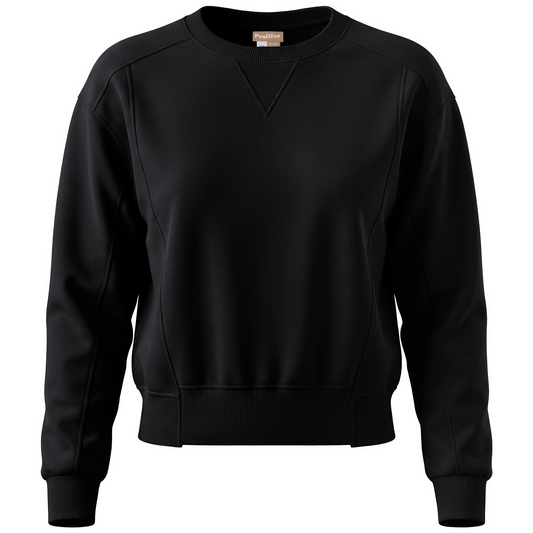 Positive Black Hi Low Sweatshirt SB6CM1890T