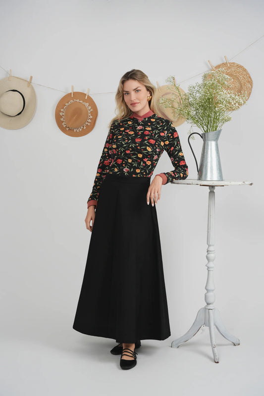 Faves Black Trumpet Skirt SB6CM2071SLW