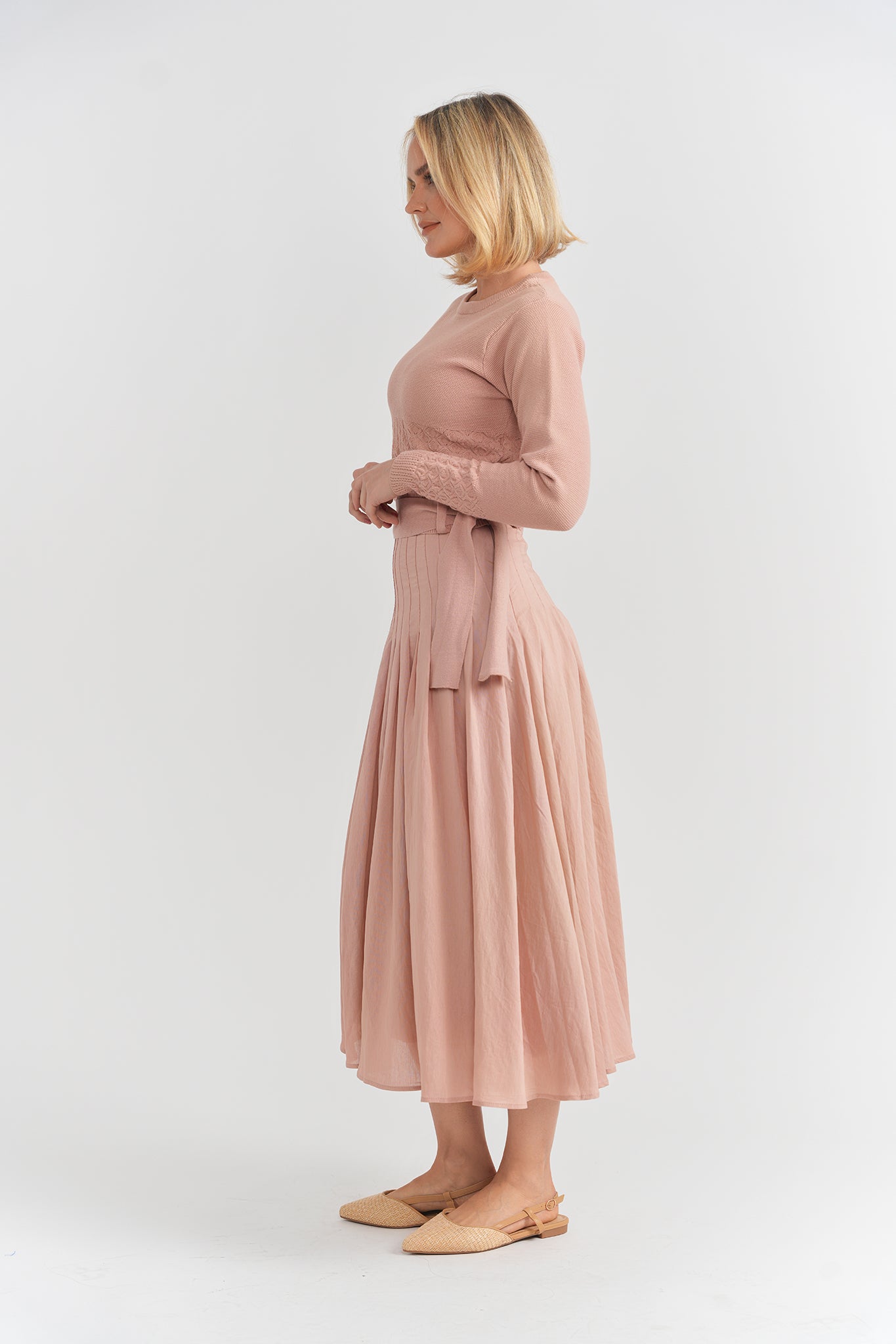 Aspect Light Spice Knit Wrap Top SB6CPT7373E