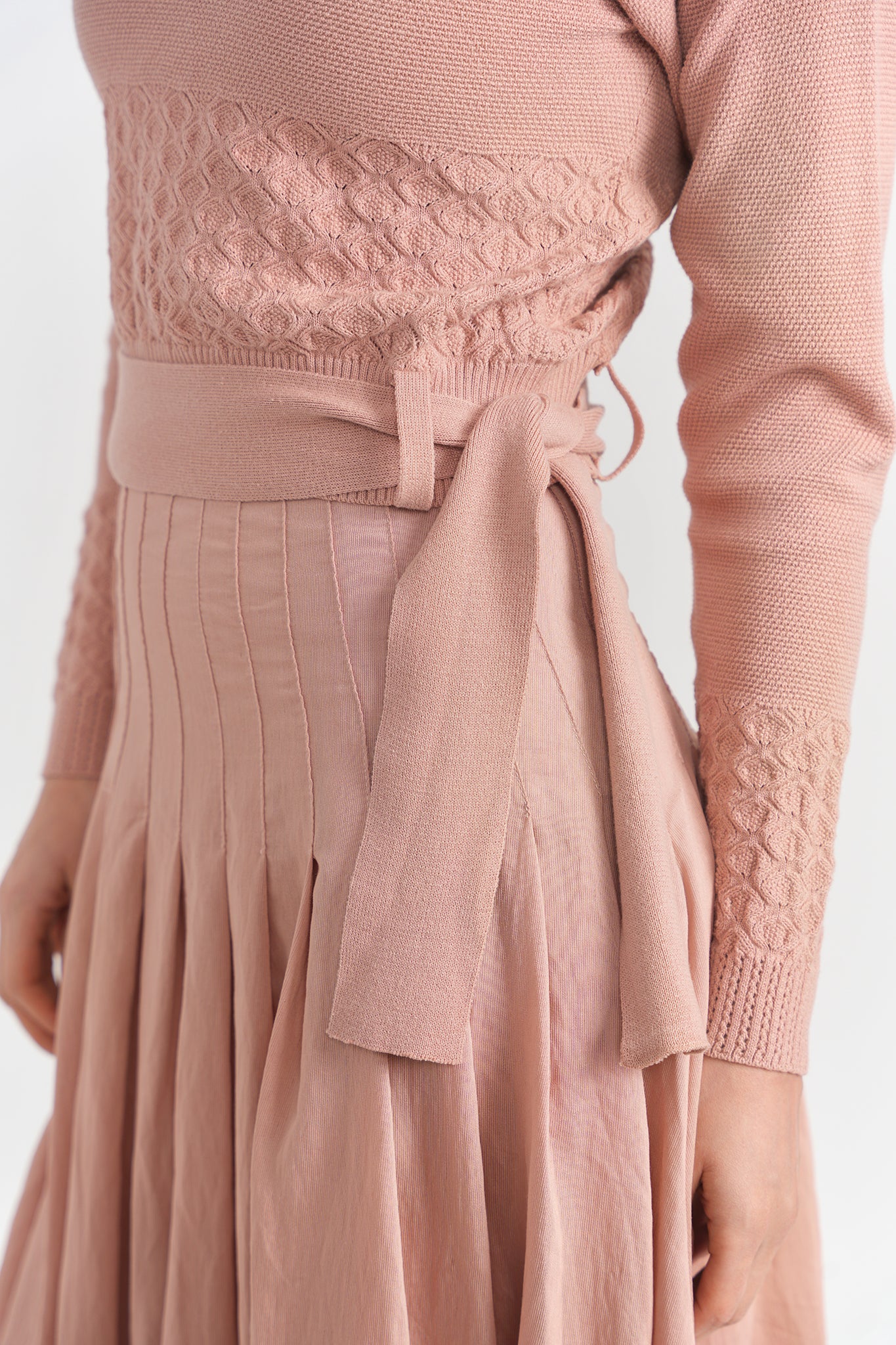 Aspect Light Spice Knit Wrap Top SB6CPT7373E