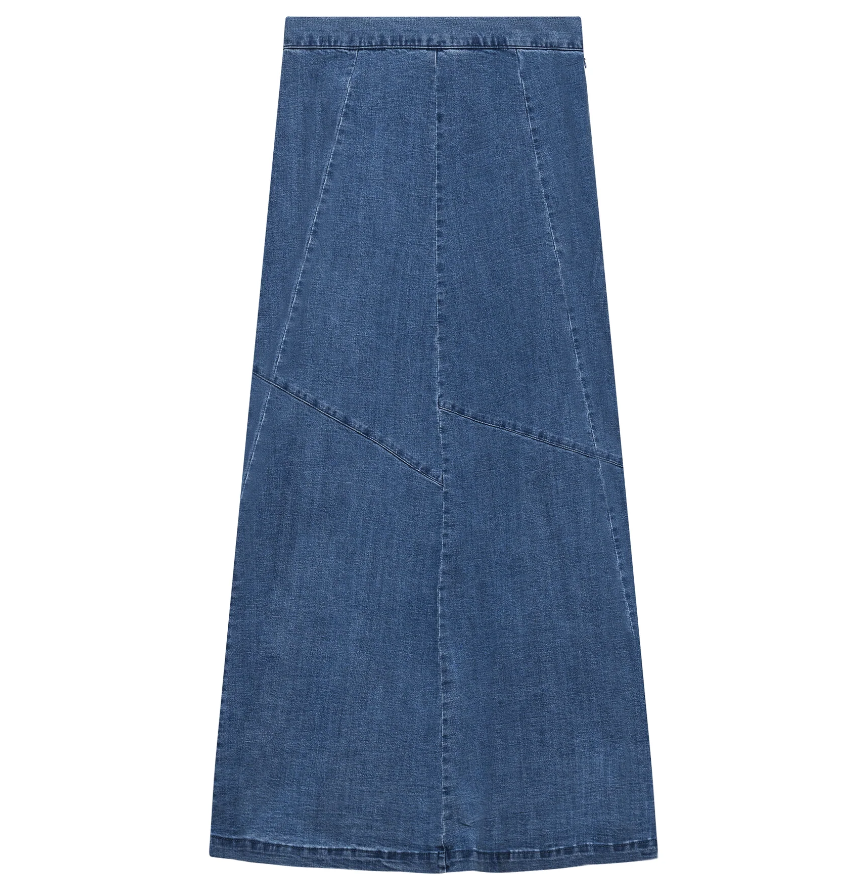 Faves Chambray Wash Maxi Skirt SB4CM8895SLW