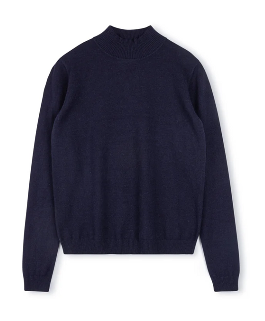 Epik Navy Molo Knit Turtleneck W-15684