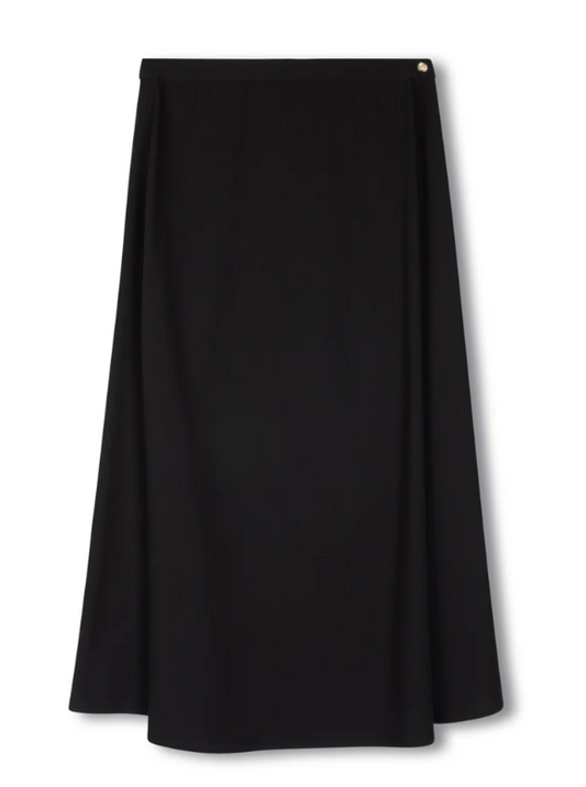 Beige Blk Circle Skirt W-22729