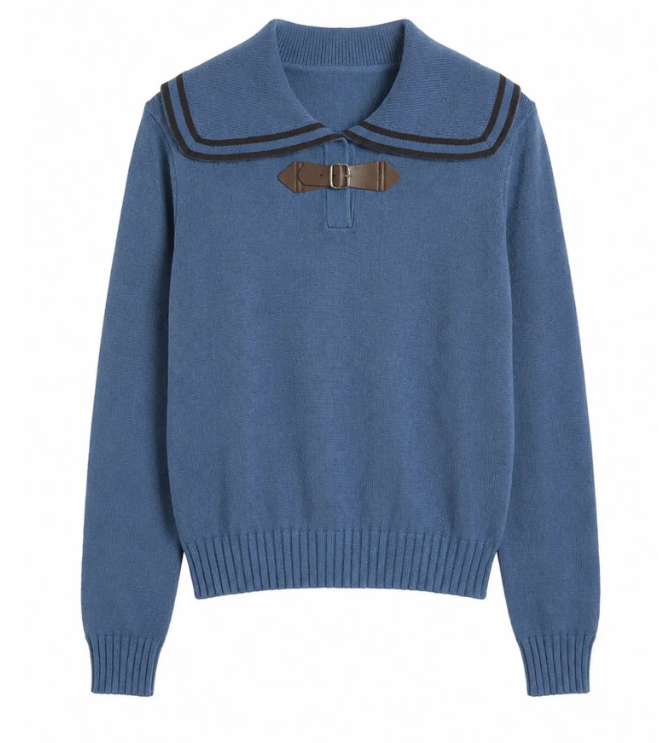 Noni Sapphire Buckle Sweater WB6CYT3119