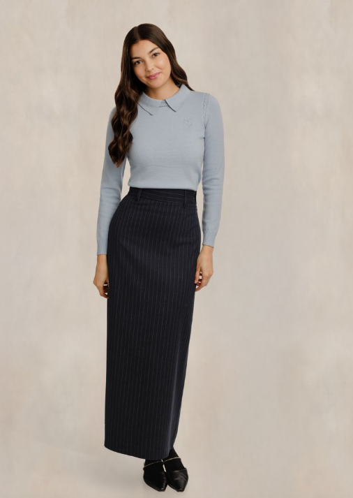 Reverie Blue Peter Pan Collar Sweater RVW676T-A