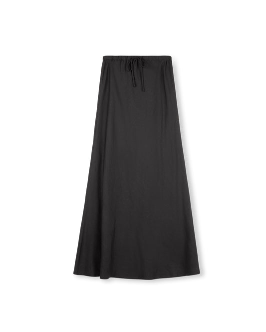 Shift Black Drawstring Slip Skirt W-13268