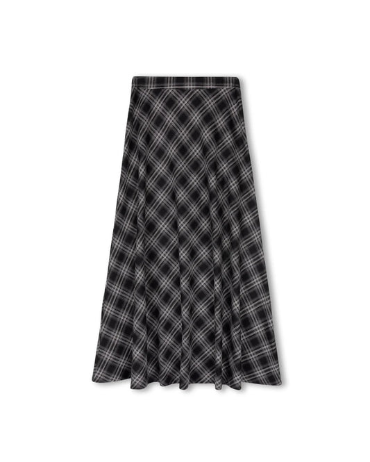 Shift Grey Plaid A Line Skirt W-20181