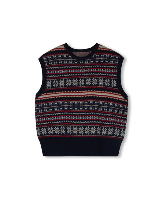 Tweed Multi Knit Vest W-20183