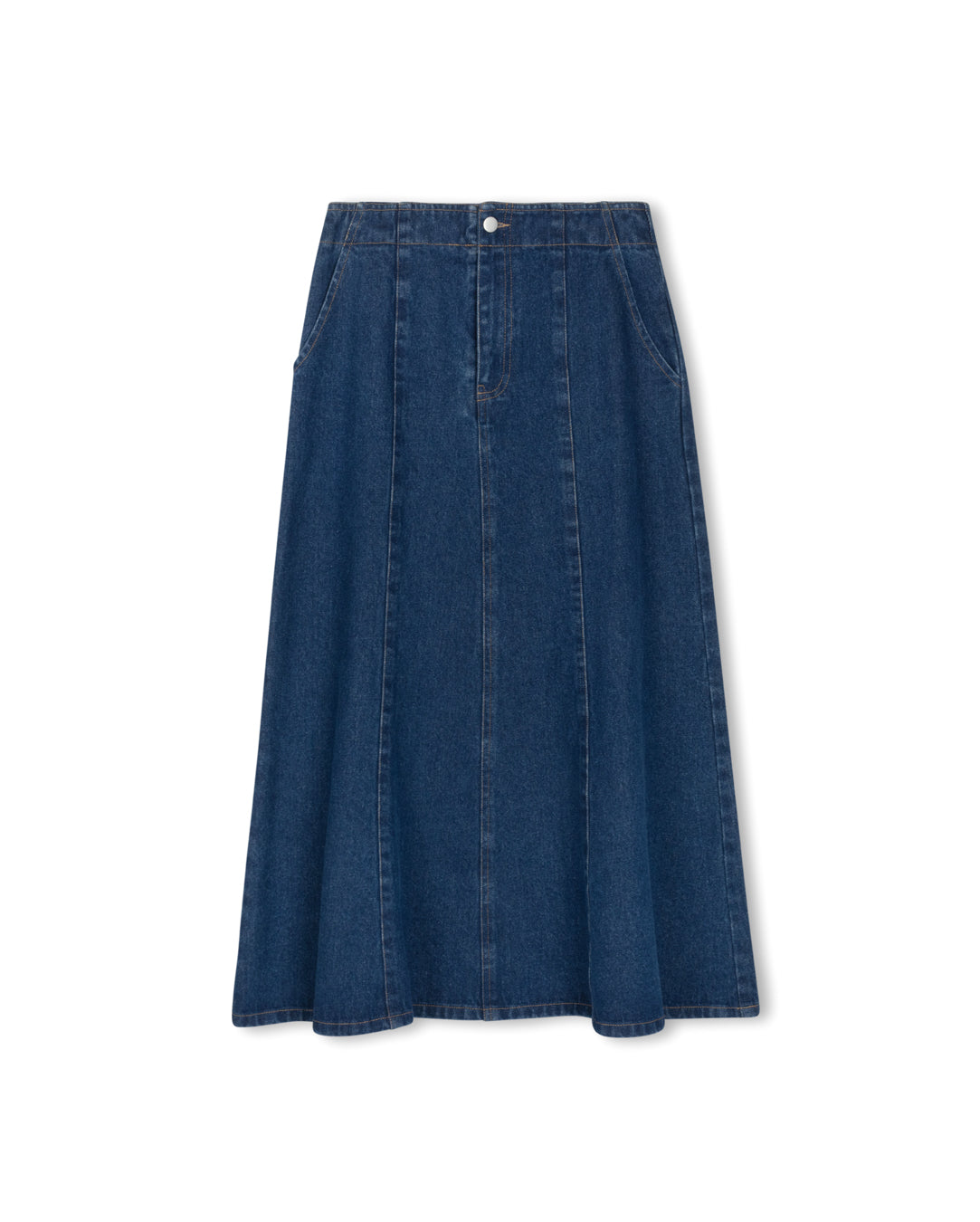 Shift Denim Panel Skirt W-20885
