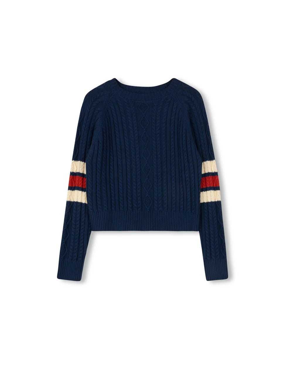 Slate Navy Cable Knit Sweater W-20949