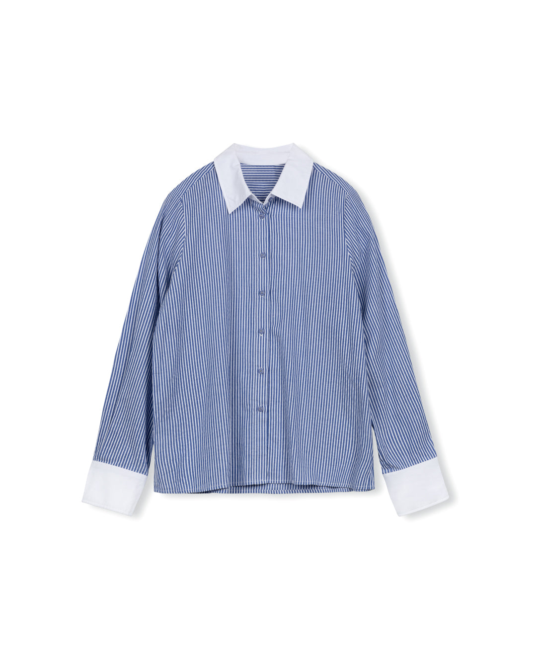 Modelle Blue Striped Flowy Blouse W-23856