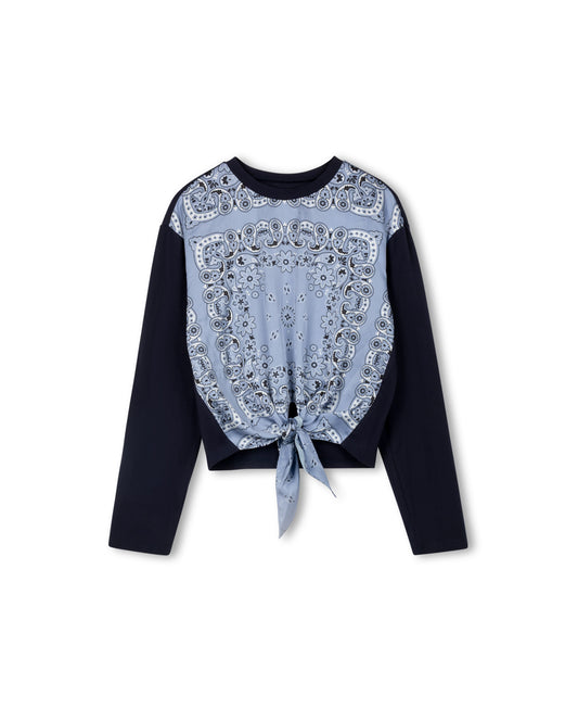 Tweed Blue Tee W-24932