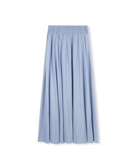 Shift Blue Pin Stripe Maxi Skirt W-25080