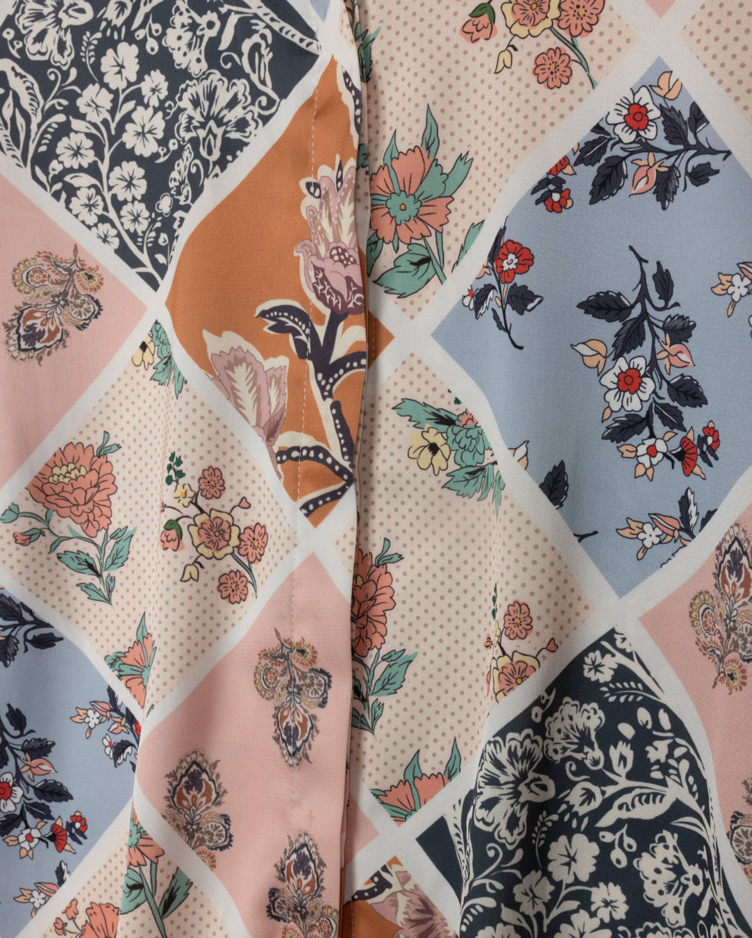 Epik Patchwork Printed Blouse w-25548