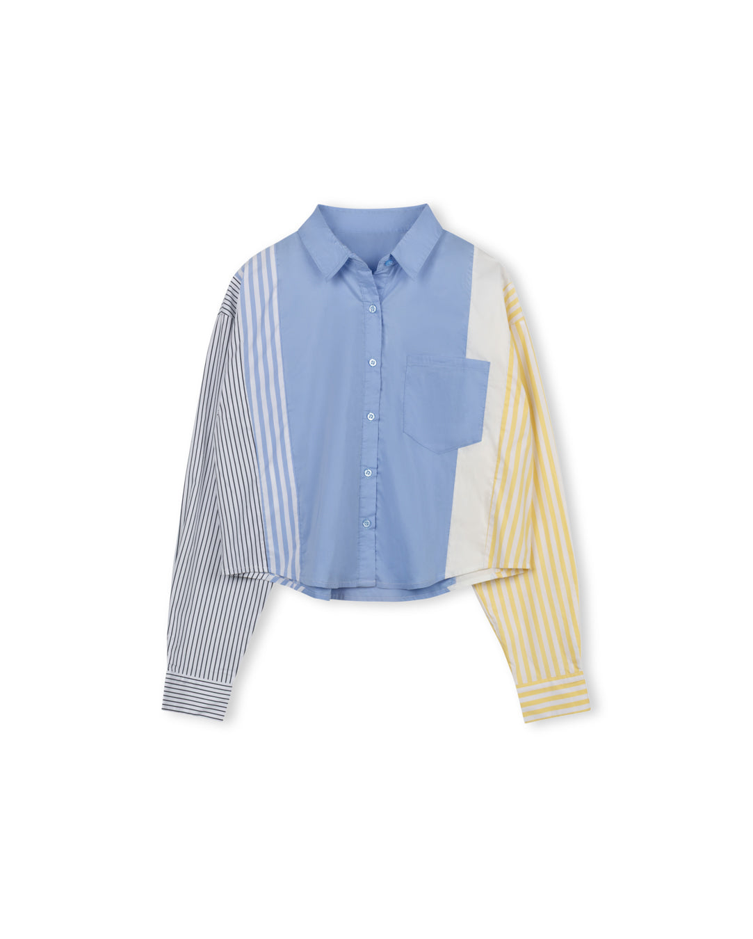 Slate Striped Blouse w-25648