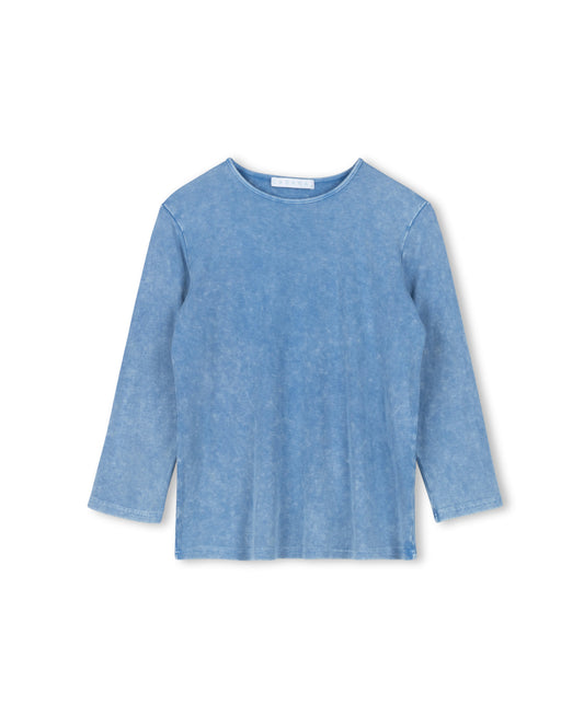 Story Light Blue Mineral Wash Tee W-26742