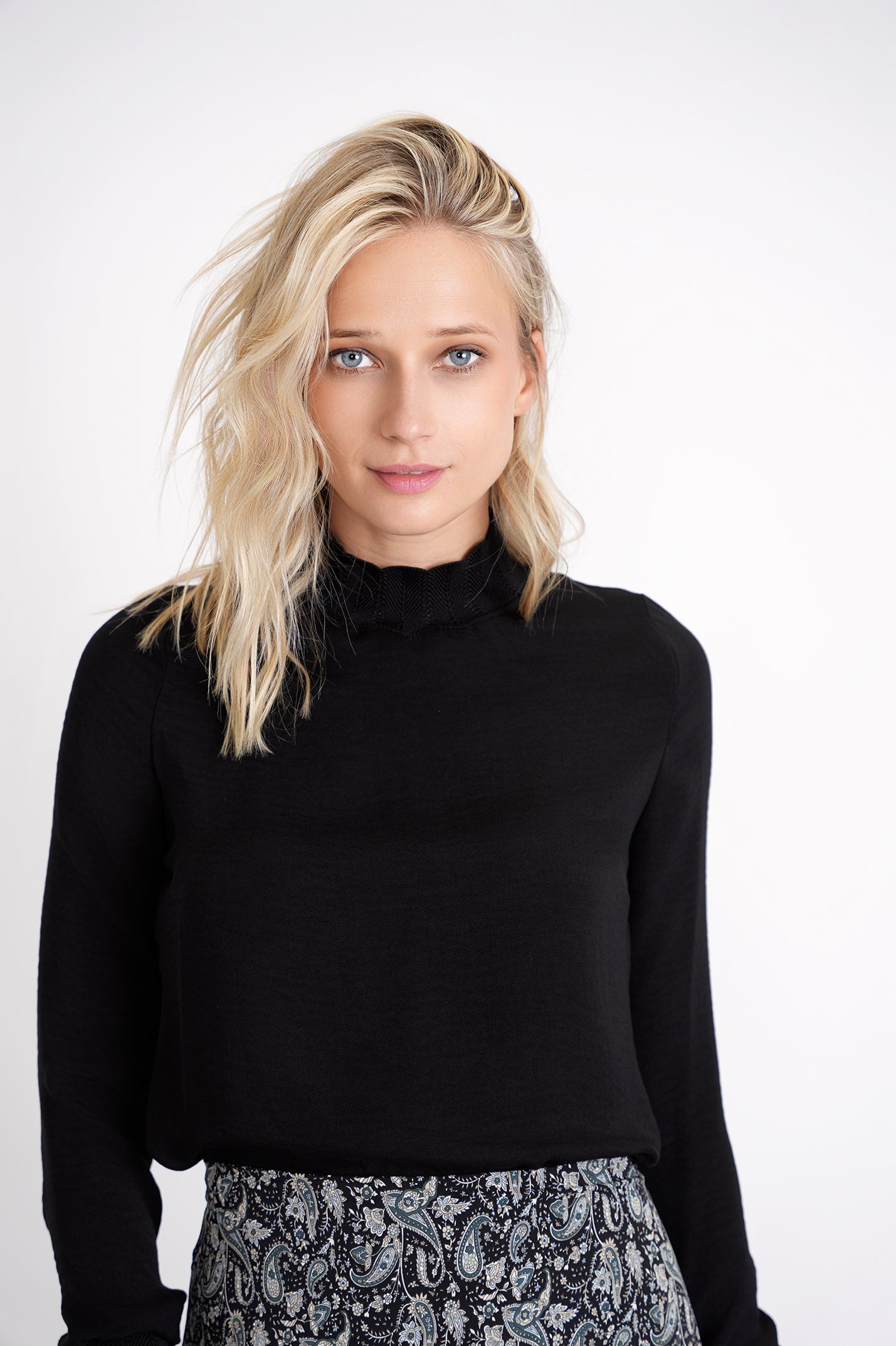 Black hotsell pointelle sweater