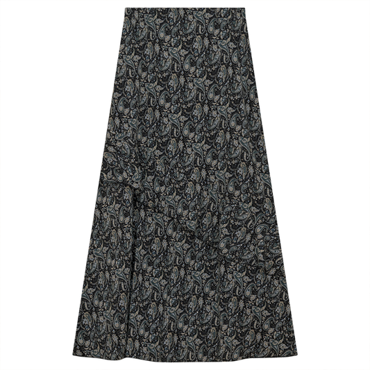 Noni Black Woven Ladies Floral Skirt WB3CYT2208