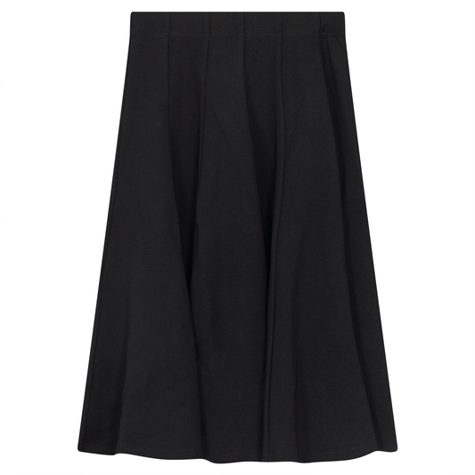 Midi Black Ponte Panel Skirt WB4CM1087SH