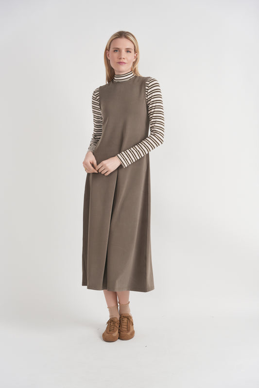 Riff Olive Striped Mock Neck Tee WB6CM2201T4