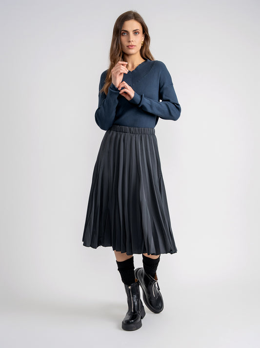 Aspect Dark Denim V Neck Sweater WB5CPT7204