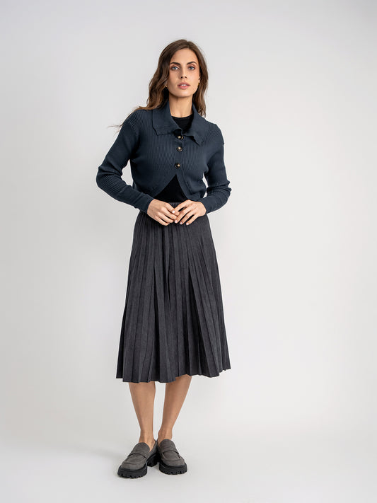 Aspect ink cardigan with Big Collar WB5CPT7221