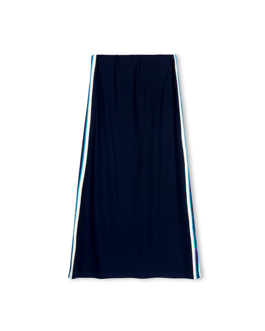 Shift Navy Straight Side Stripe Skirt W-26730
