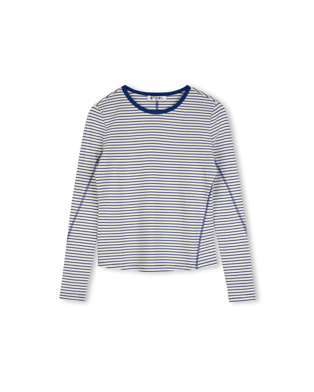 Story Royal Striped Tee w-26452