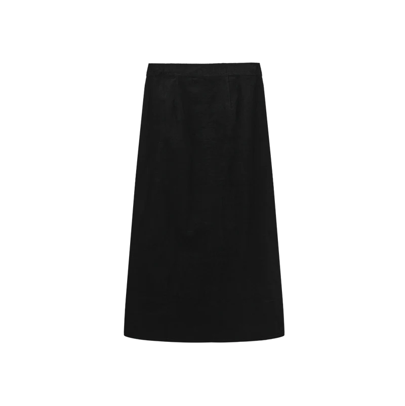 Honest Edit Black Corduroy Skirt W-29513