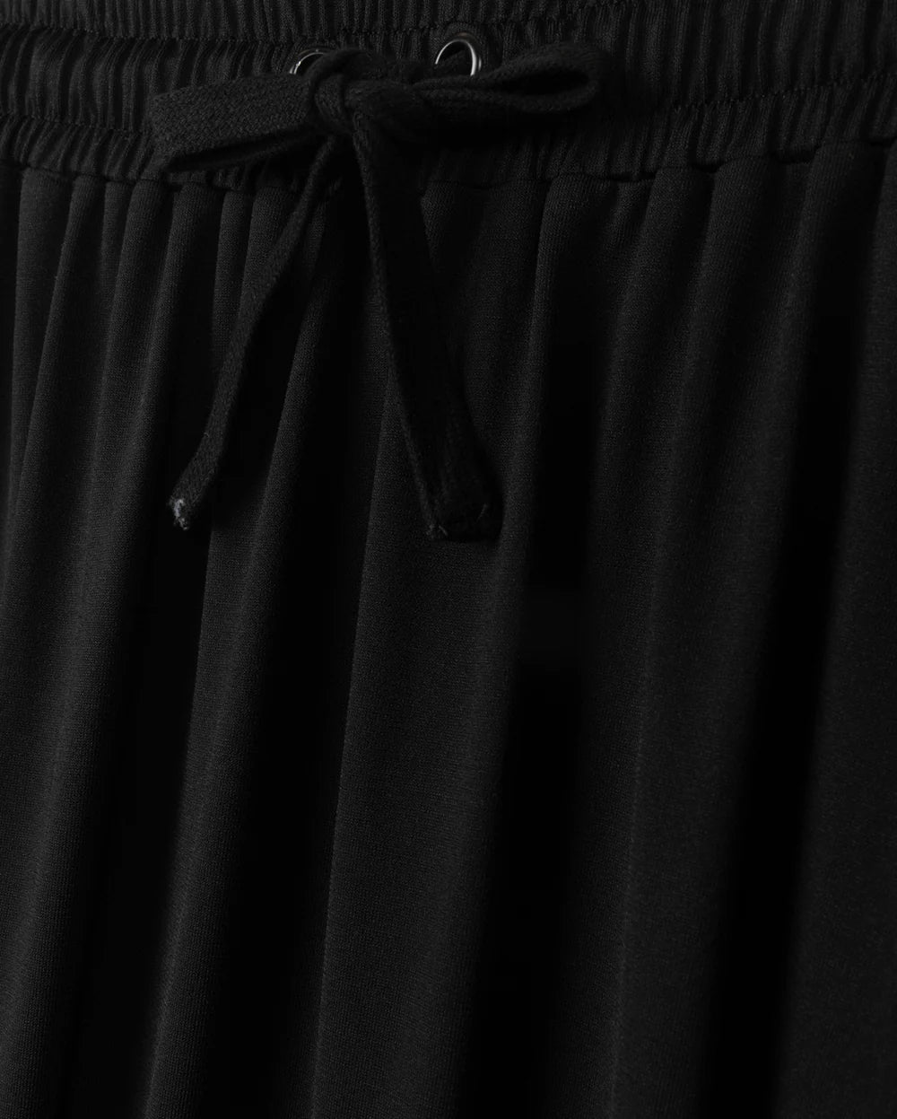 Beige Black Kyoto Drawstring Skirt W-25406