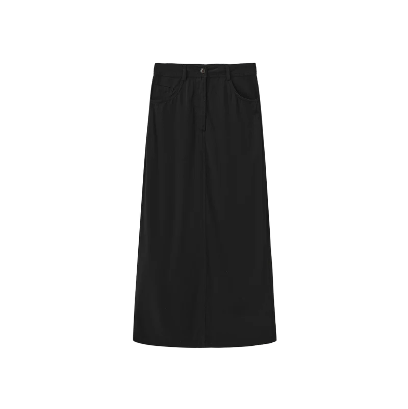 Shift Black Straight Skirt W-29142