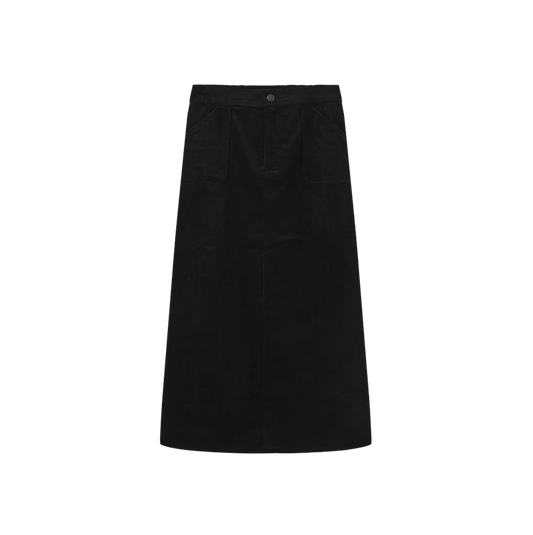 Honest Edit Black Corduroy Skirt W-29513