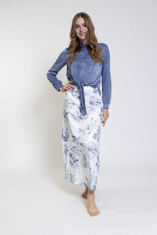Azelea White Floral Skirt BWS2426-A