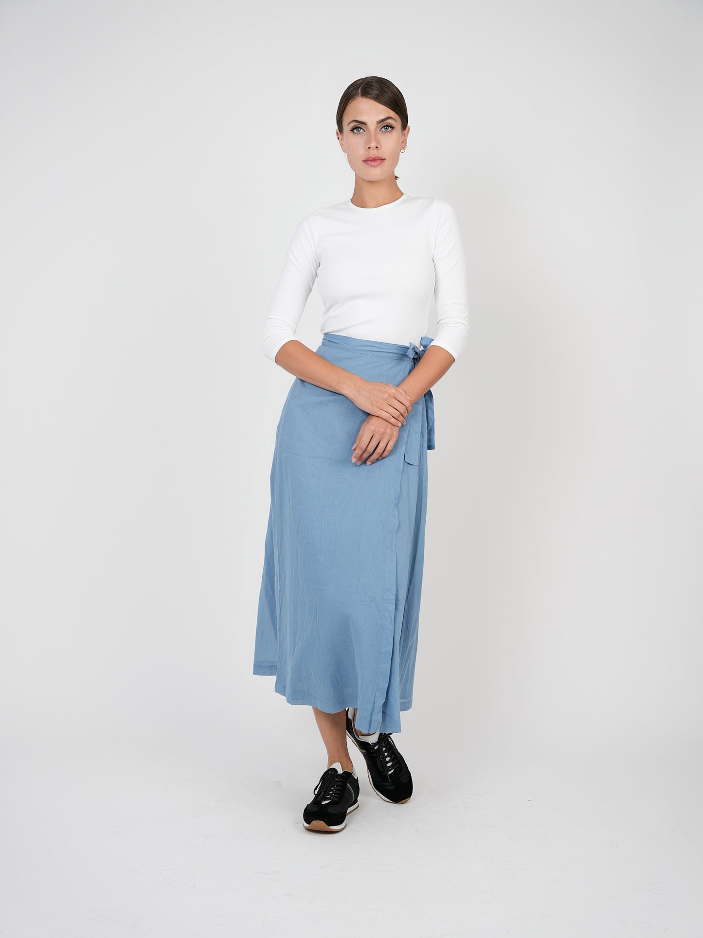 Red myth maxi skirt Clearance