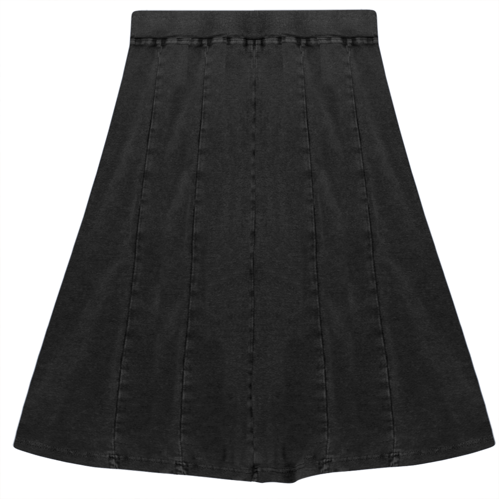 5 Stars Black Wash Short Skirt SB3CPT4801S