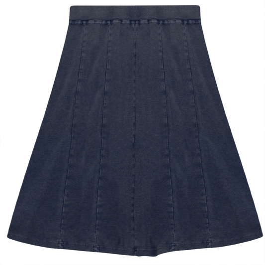 5 Stars Dark Denim Wash Short Skirt SB3CPT4801S